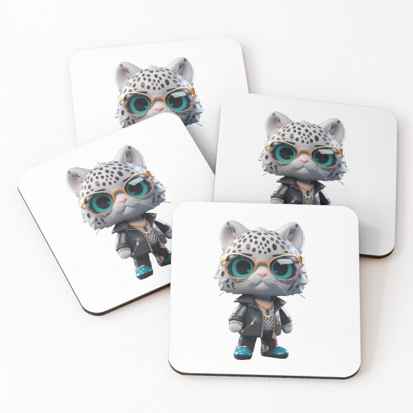 Item preview, Cute Kpop Leopard Idol | Kpop Boy Character | Kpop Cat Cartoon designed and sold by ANIMALAND DESIGN.