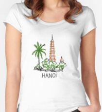 Hanoi Vietnam Fitted Scoop T-Shirt