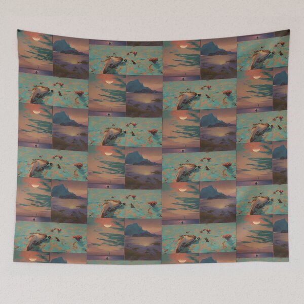 Item preview, Ethereal Japanese poppies on the sea designed and sold by McCallnWaldo.