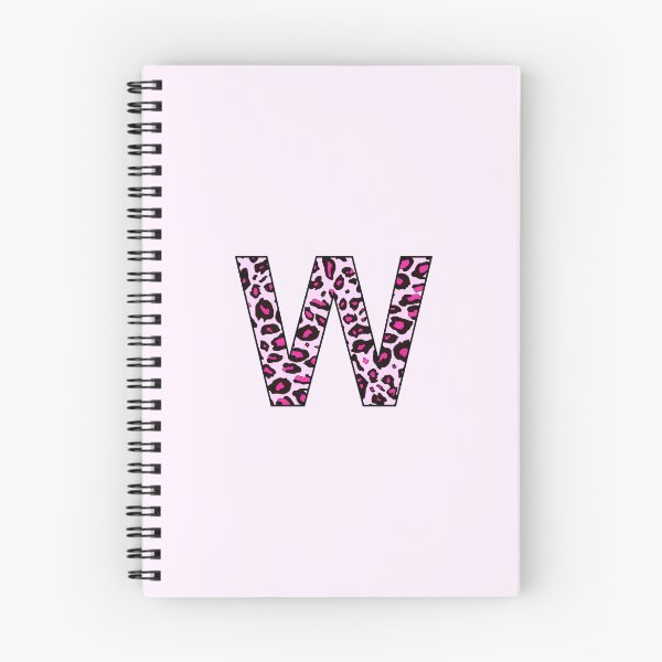 Item preview, Letter W Pink Leopard Monogram W Initial Personalized Custom Personal Name Capital letter designed and sold by inspirationzgal.