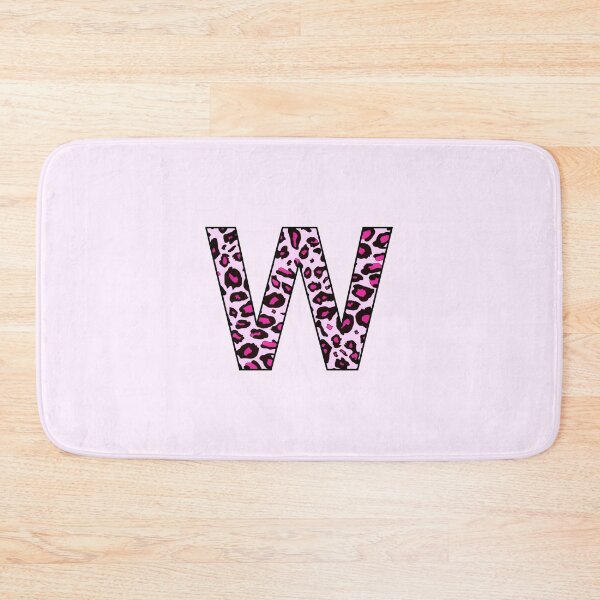 Item preview, Letter W Pink Leopard Monogram W Initial Personalized Custom Personal Name Capital letter designed and sold by inspirationzgal.