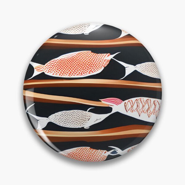 Item preview,  Japanese fish on shelves  designed and sold by McCallnWaldo.