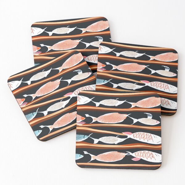 Item preview,  Japanese fish on shelves  designed and sold by McCallnWaldo.