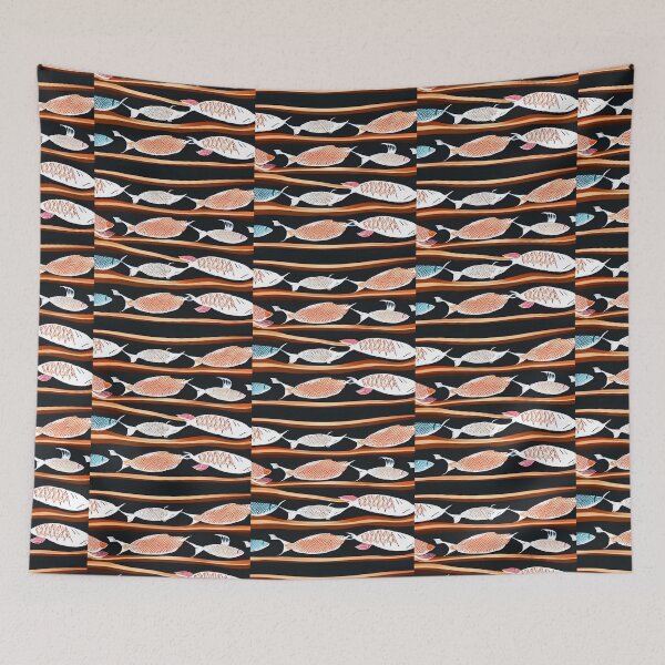 Item preview,  Japanese fish on shelves  designed and sold by McCallnWaldo.
