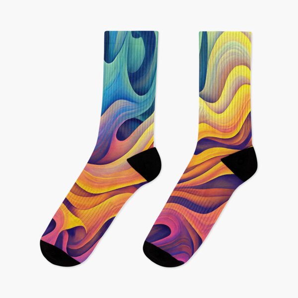 Item preview, colourful wavy  designed and sold by 9CreativeCorner.