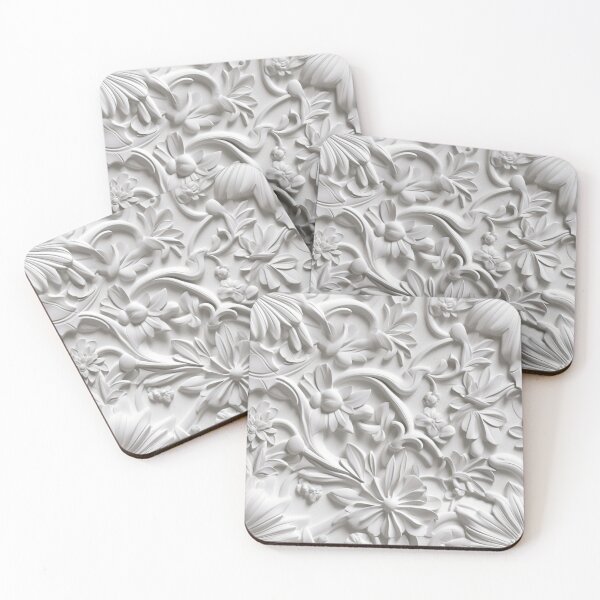 Item preview, Plaster ornamental 3d floral seamless pattern designed and sold by SvarunPogani.