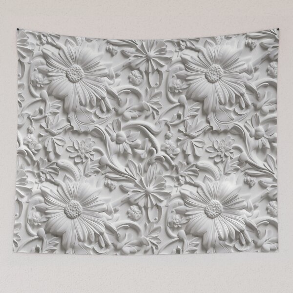 Item preview, Plaster ornamental 3d floral seamless pattern designed and sold by SvarunPogani.