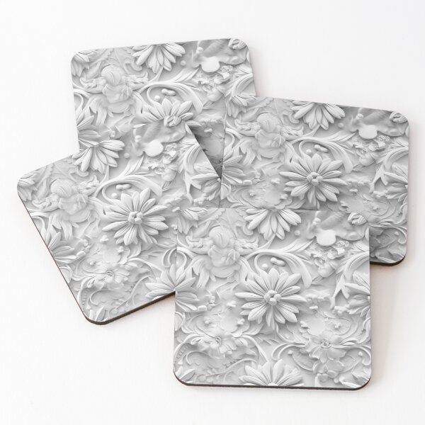 Item preview, Plaster ornamental 3d floral seamless pattern designed and sold by SvarunPogani.