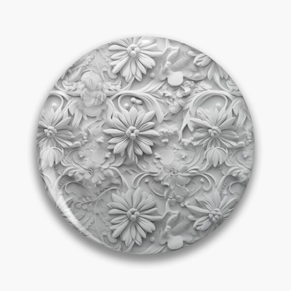 Item preview, Plaster ornamental 3d floral seamless pattern designed and sold by SvarunPogani.