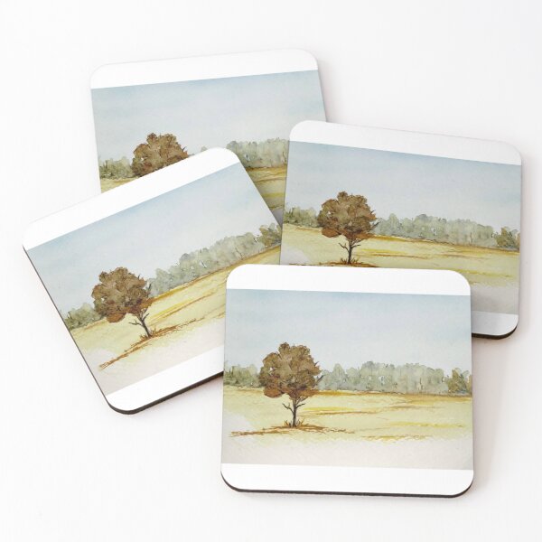 Item preview, Tree in simple landscape  designed and sold by watercolorsLiz.