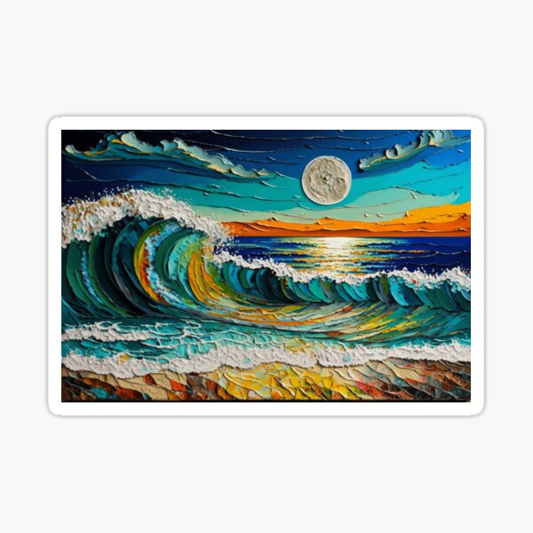 Item preview, Impasto Beach Dreamscape designed and sold by SoloSeal.