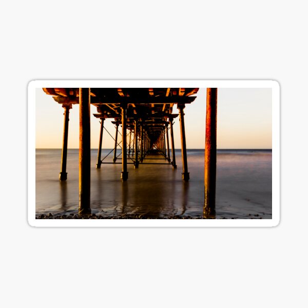 Saltburn, Yorkshire, beach, happy family, poster Zip Pouch by Long Shot -  Pixels