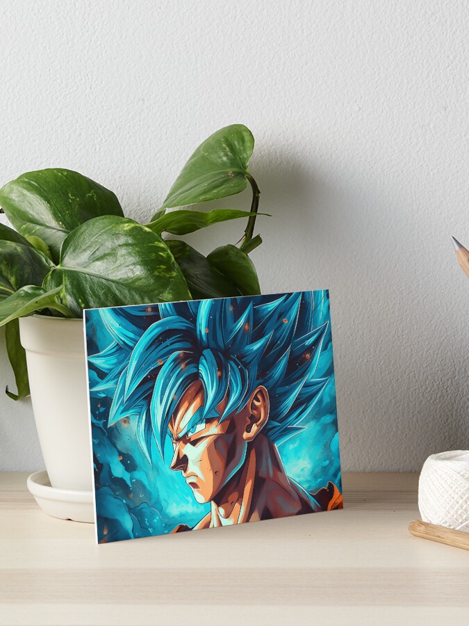 Kid Goku Super Saiyan Blue God Art Board Print for Sale by