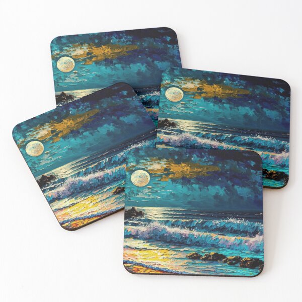 Item preview, Impressionist Twilight Beach designed and sold by SoloSeal.