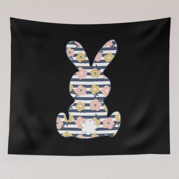 Item preview, Happy Easter Bunny Rabbit Face Funny Easter Day Blue Flower Women Girls designed and sold by AgnesMBrae.