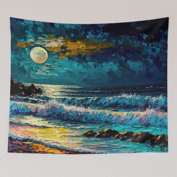 Item preview, Impressionist Twilight Beach designed and sold by SoloSeal.