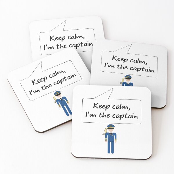 Artikelvorschau, Bleib ruhig, ich bin die Kapitänin Pilotin Blonde mit weißer Haut entworfen und verkauft von plustardjeserai.