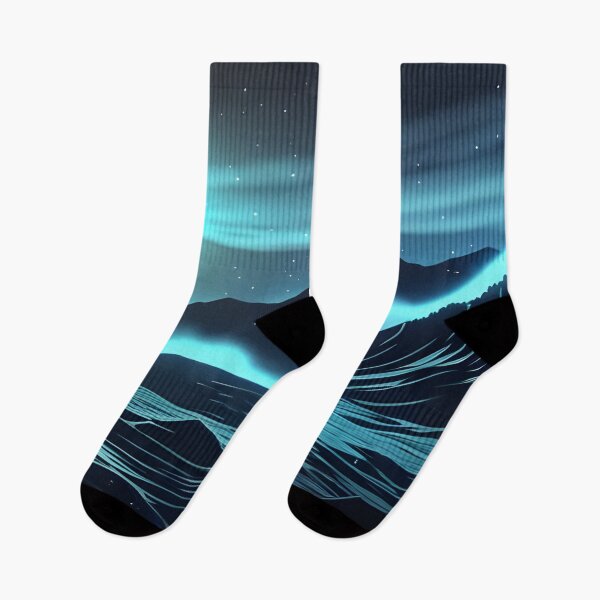 Item preview, Bioluminescent Waves, ink drawing, Ai Generated Art  designed and sold by ACC .