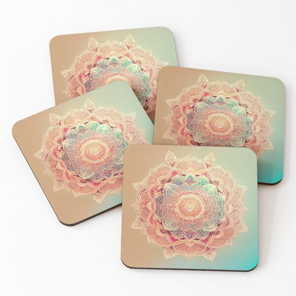 Aperçu de l'œuvre Dgf mandala rose du bonheur. Fond dégradé créée et vendue par TetianaArt.