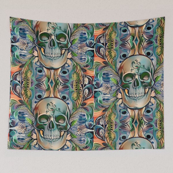 Item preview, Muted feather skull design designed and sold by McCallnWaldo.