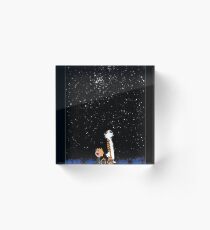 Calvin and Hobbes Night Acrylic Block