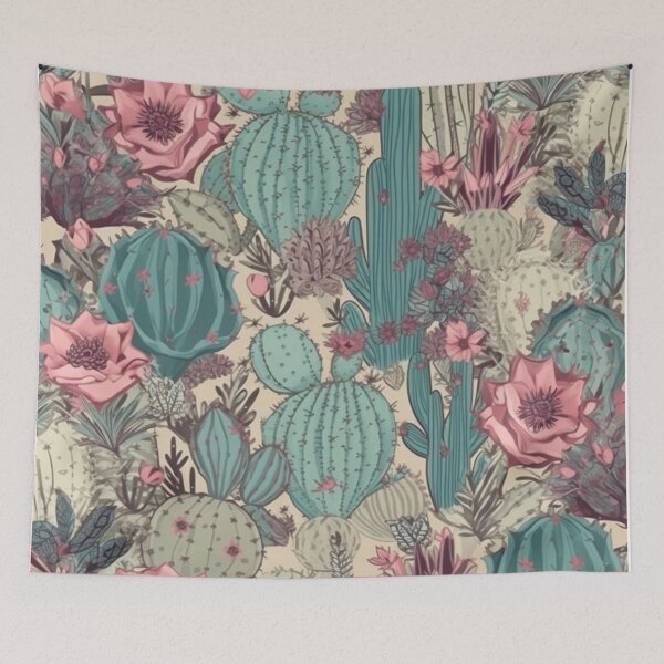 Item preview, Boho Cactus Western Floral Botanical Desert designed and sold by merchninja.