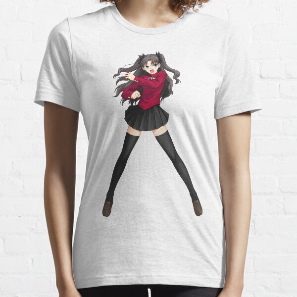 Fate Stay Night Saber Cosplay Anime Manga T-Shirt Weiß Kostüme Polyester Neu 