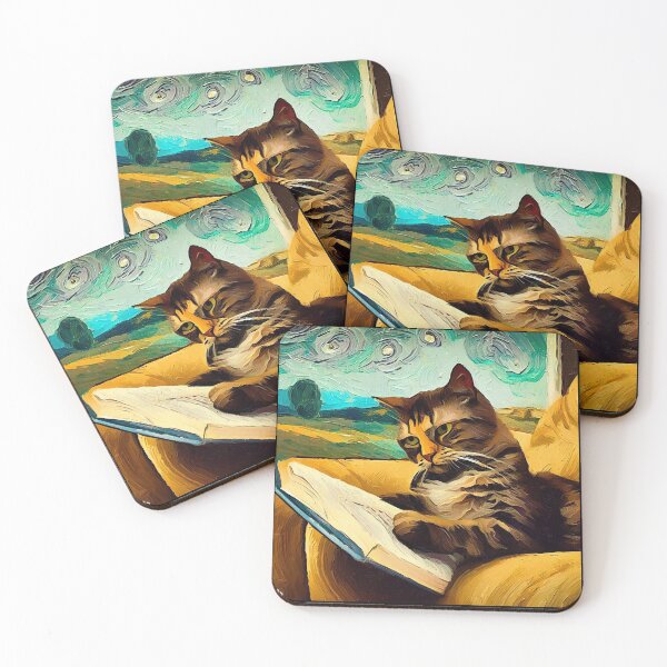 Item preview,  Chill like angry Cat - Cat reading books  - Cat lover designed and sold by SameeraDammeyer.