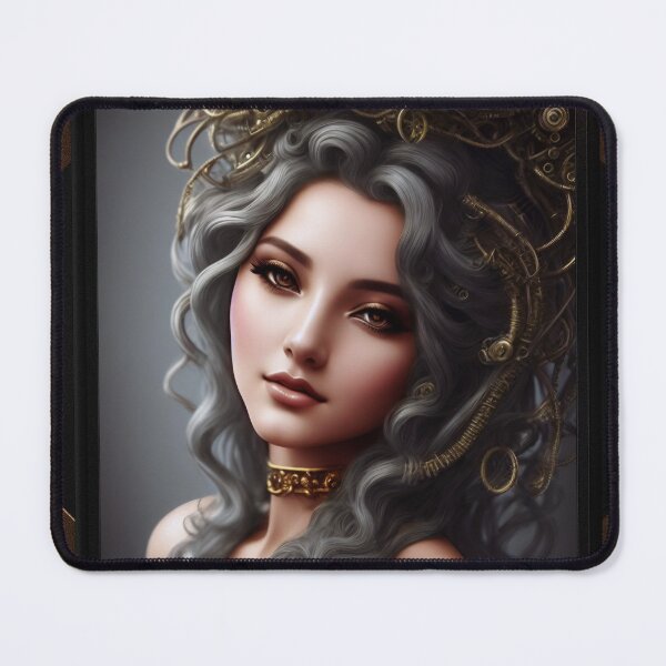 Item preview, Steampunk Sweetheart Enchanting AI Concept Art by Xzendor7 designed and sold by Xzendor7 Digital Art Creations.