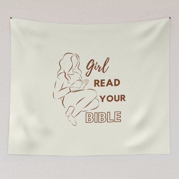 Item preview, Girl read your Bible - Christian tees designed and sold by Encourage2022.