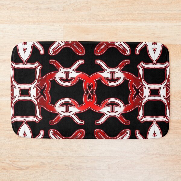Item preview, *Funny Unique Geometric Abstract Red White Rabbit Pattern* designed and sold by Ralek.