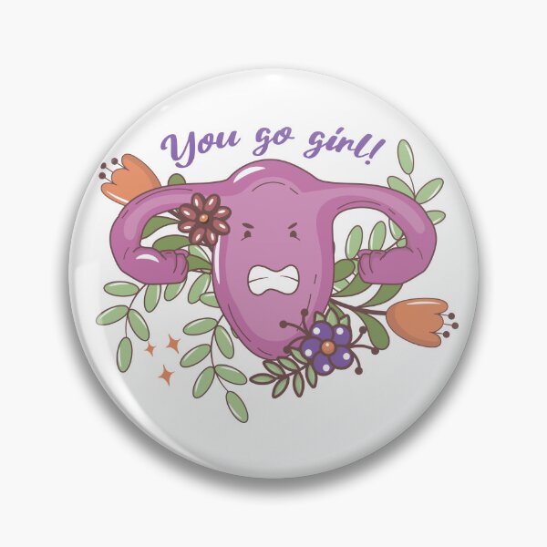 Item preview, Feminist symbol uterus and the inscription you go girl designed and sold by BooGuevara.