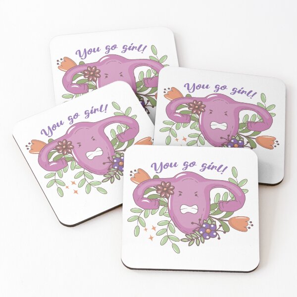 Item preview, Feminist symbol uterus and the inscription you go girl designed and sold by BooGuevara.