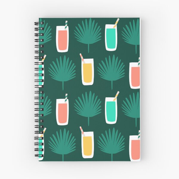 Item preview, Summer colourful tropical drinks leaves designed and sold by RevolutionizZed.