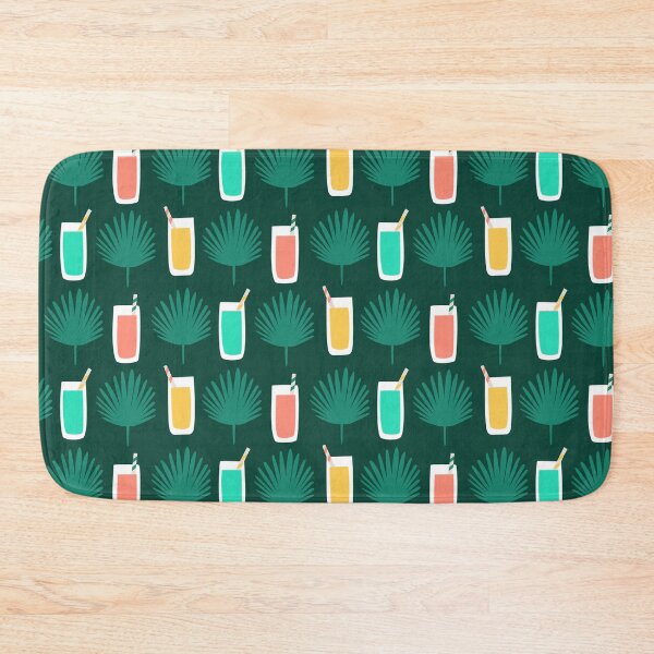 Item preview, Summer colourful tropical drinks leaves designed and sold by RevolutionizZed.