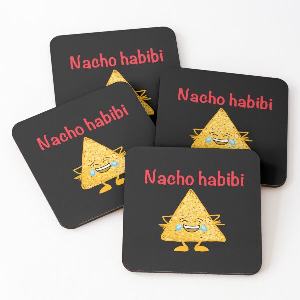 Item preview, Laughing Nacho habibi red on black  designed and sold by QuirkyCraftz.