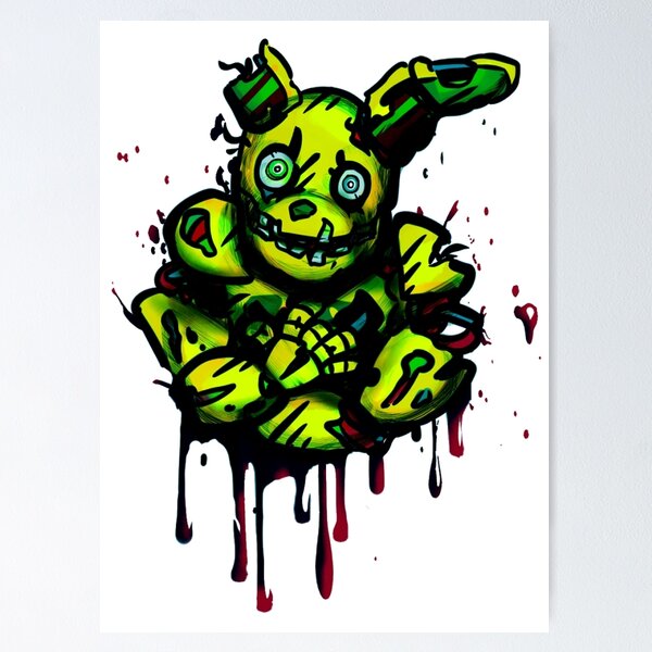 How to Draw Springtrap from Five Nights at Freddy's - Really Easy