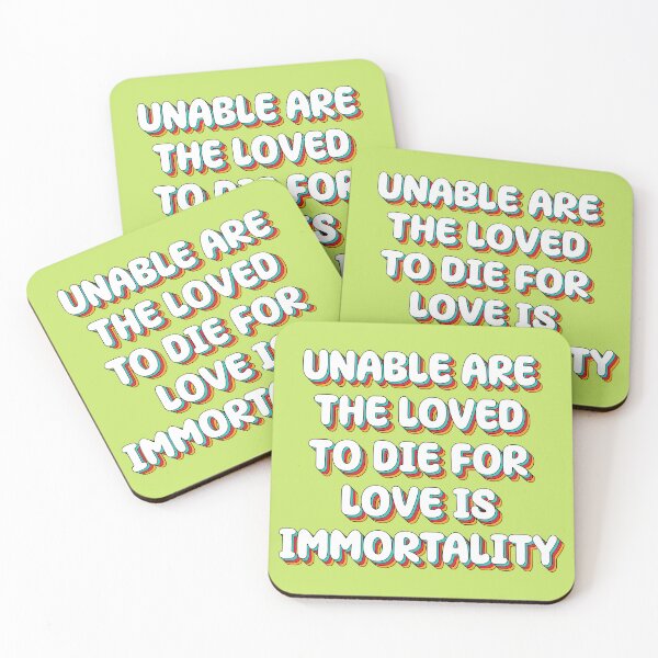 Item preview, Unable are the loved to die for love is immortality designed and sold by Osmodesign 44.