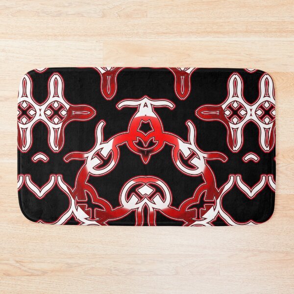 Item preview, *Funny Unique Geometric Abstract Red White Rabbit Pattern* designed and sold by Ralek.