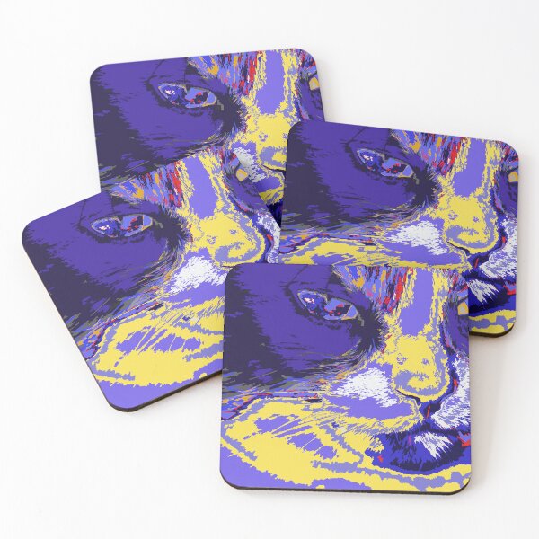 Item preview, Cat in abstract colors designed and sold by rolffimages.