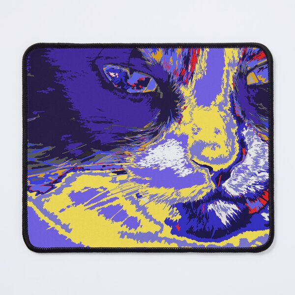 Item preview, Cat in abstract colors designed and sold by rolffimages.