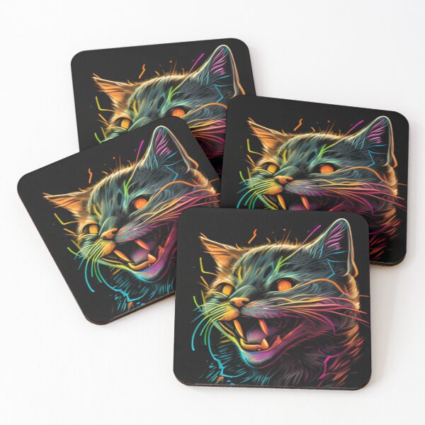 Item preview, Neon cat designed and sold by Alifoxs.