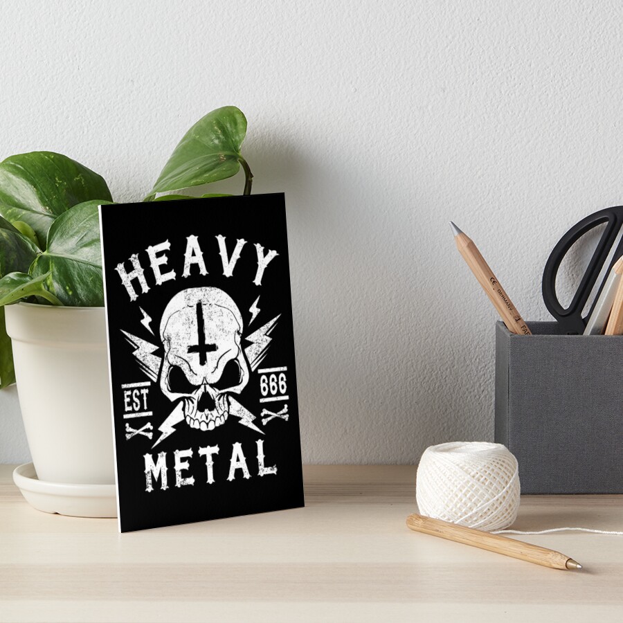 HEAVY METAL Art Board Print for Sale by ShirtWreck