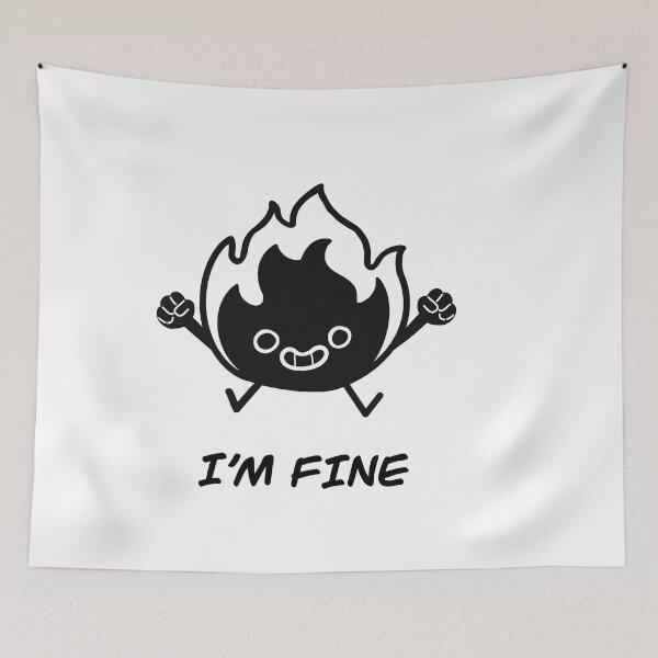Item preview, I'm Fine - black designed and sold by MalaloStudio.