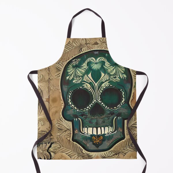 Item preview, Brown and army green skull filigree designed and sold by McCallnWaldo.