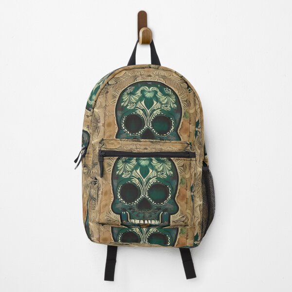 Item preview, Brown and army green skull filigree designed and sold by McCallnWaldo.