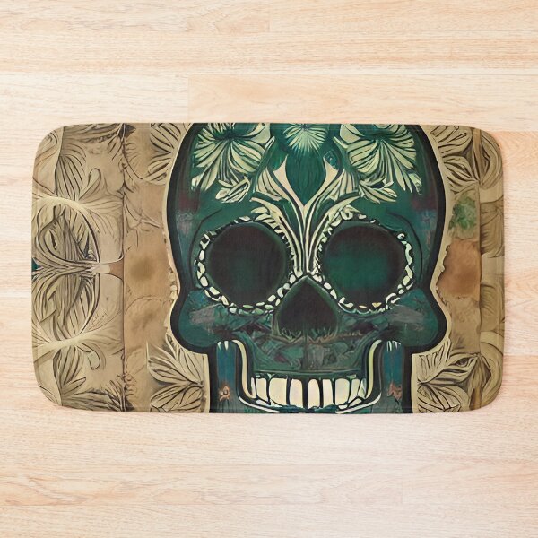 Item preview, Brown and army green skull filigree designed and sold by McCallnWaldo.
