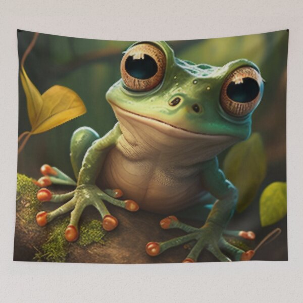 Item preview, Frog in artistic look designed and sold by M-Lin.