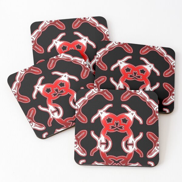 Item preview,  *Funny Unique Geometric Abstract Red White Rabbit Pattern* designed and sold by Ralek.