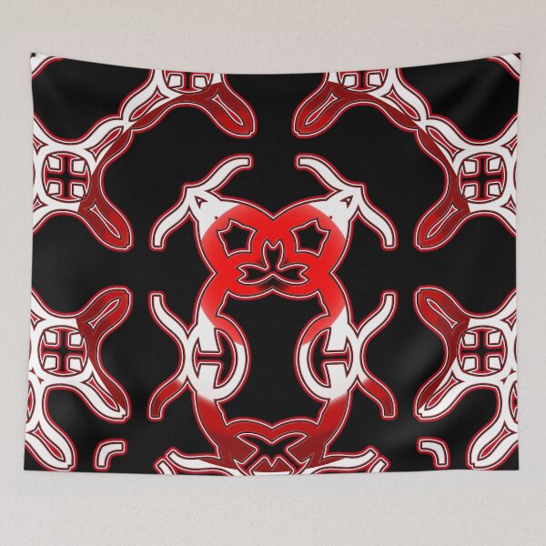 Item preview,  *Funny Unique Geometric Abstract Red White Rabbit Pattern* designed and sold by Ralek.